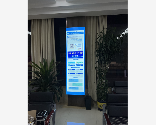 江西新余某政務(wù)專(zhuān)區(qū)拼接屏安裝完成